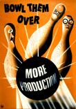 Poster, Bowl Them Over, 1942. The Wolfsonian-FIU.