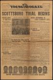 Newspaper (front page), The Young Worker, April 1, 1933