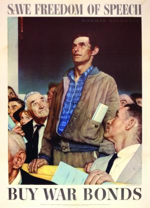 Freedom of Speech - Norman Rockwell